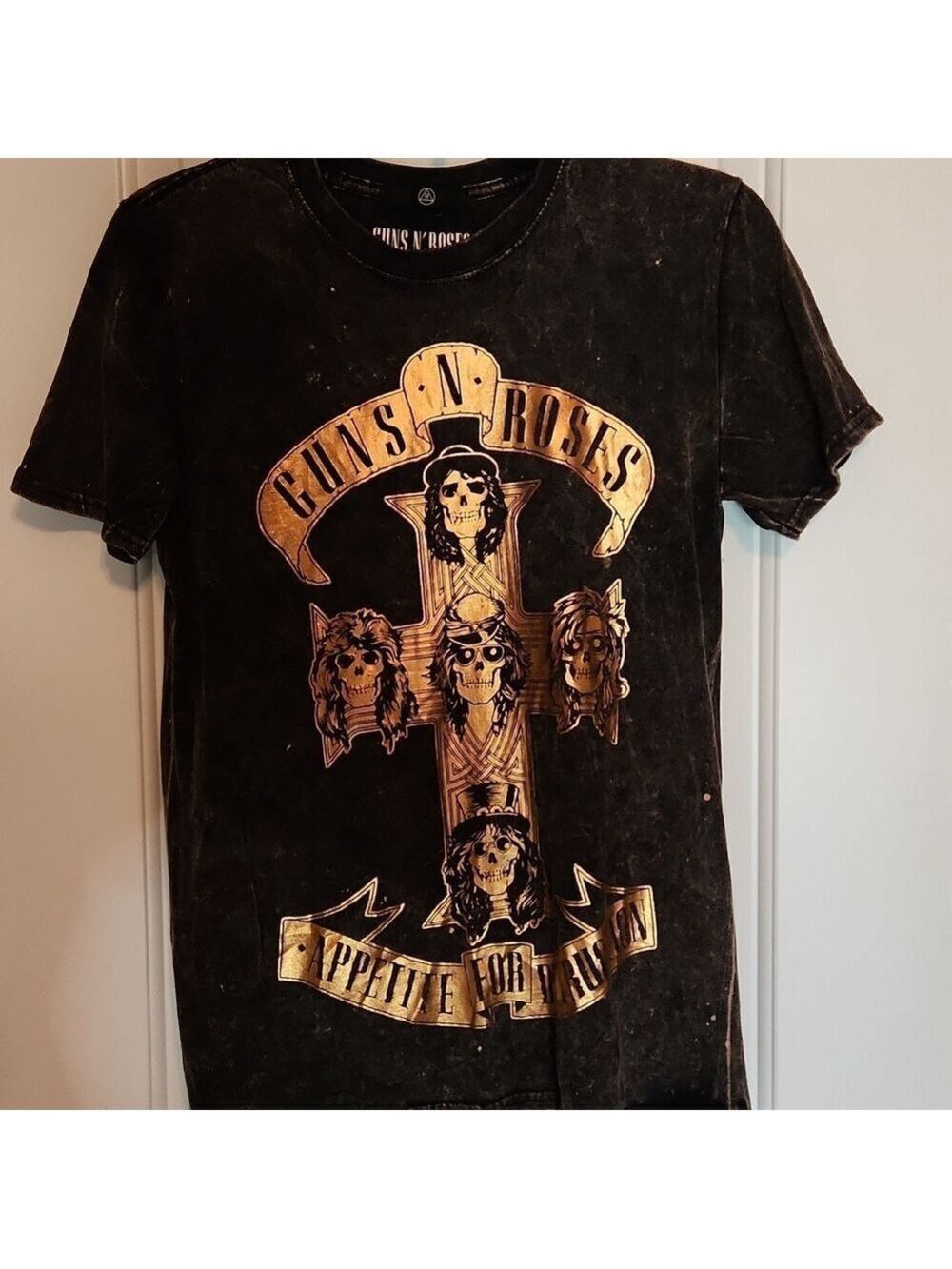 Guns n roses acid wash tshirt